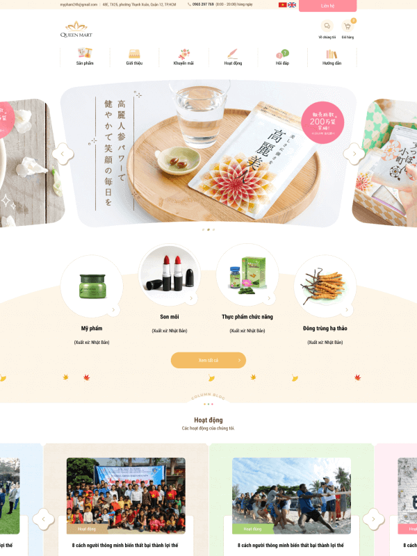 Thiết kế web bán hàng thực phẩm